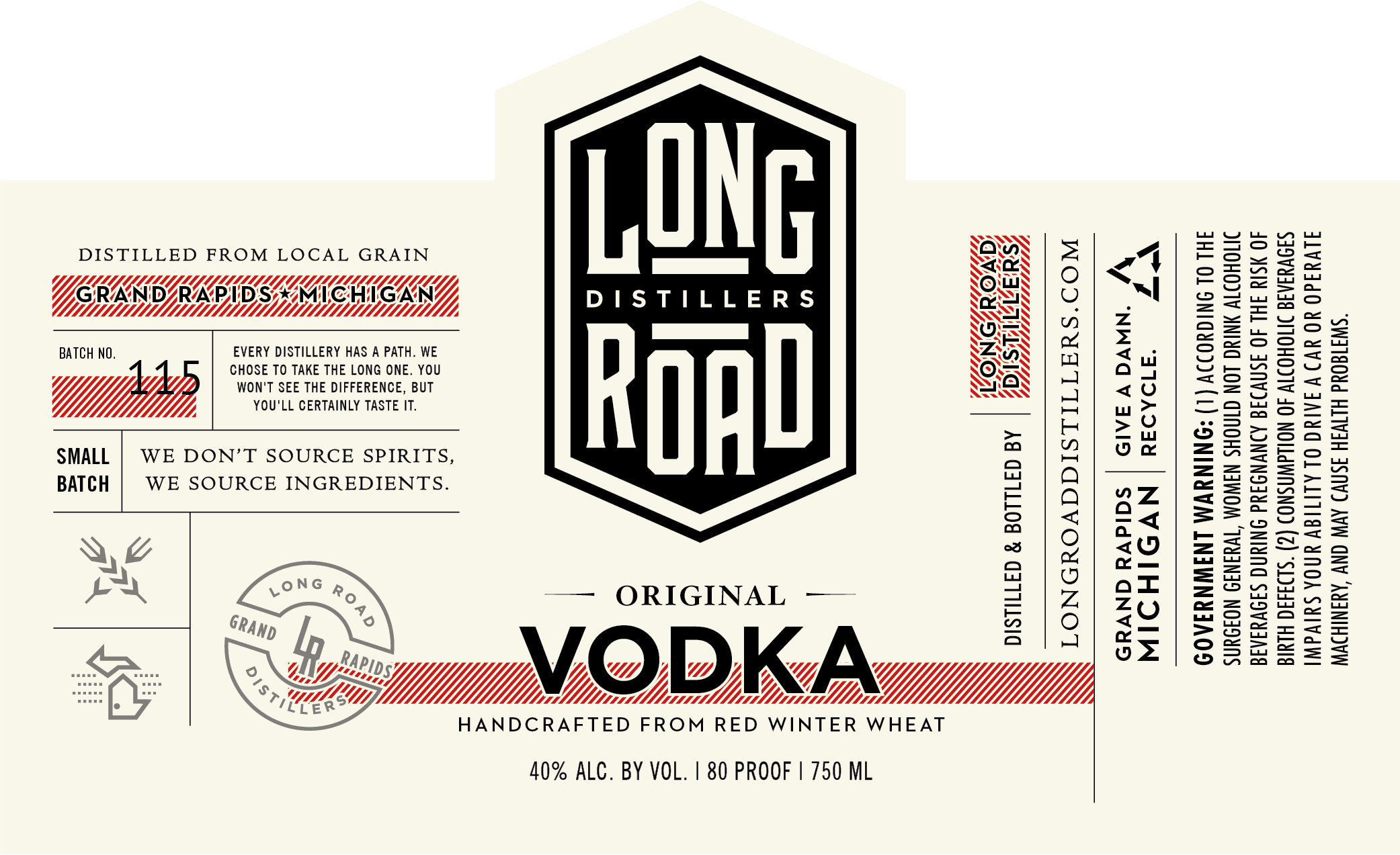 Original Vodka Long Road Distillers